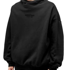 Fear of God Essentials Hoodie Core Jet Black